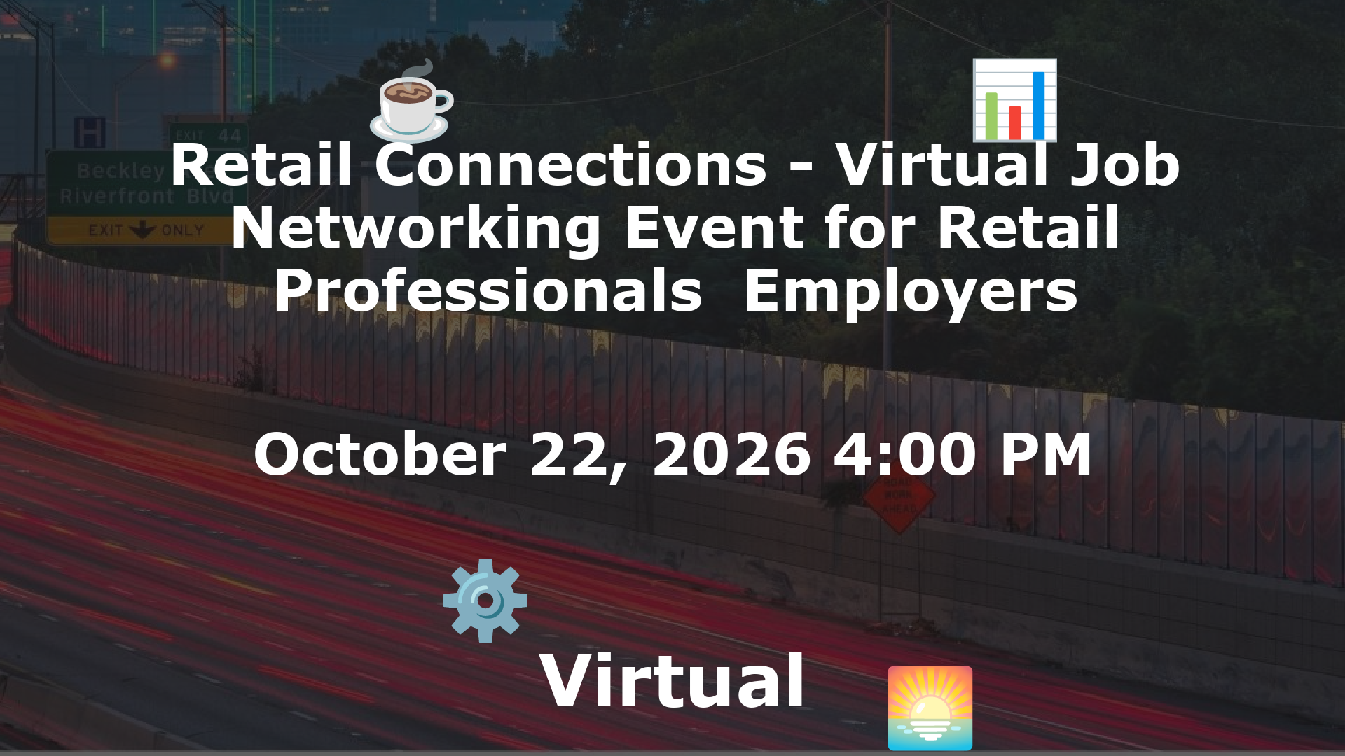 Retail Connections - Virtual Job  Networking Event for Retail Professionals  Employers event image